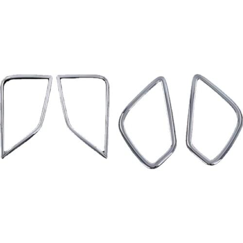 2Pcs/Set ABS Chrome Tail Fog Light Lamp Cover Trim Protector Car Accessories Fit For Mitsubishi Eclipse Cross 2018 2019