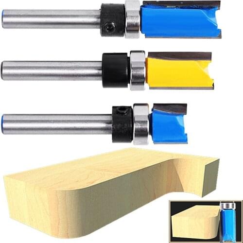 6.35mm(1/4") Shank Milling Cutter Woodworking Tools Flush Trim Router Bit Pattern Blade Template Wood Milling Cutter Carpenter