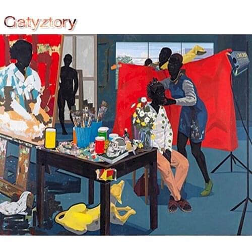 Paintings By Numbers Shoot picture Acrylic Photo Frames Wall Decoration hoom Adult Snow scene Canvas Art Gatyztory Diy Kit