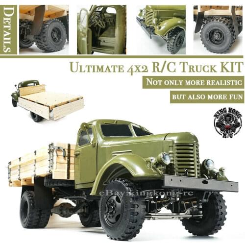 Kingkong RC 1/12 Scale Soviet ZIS-150/CA10 4x2 Truck with Metal Chassis KIT Set