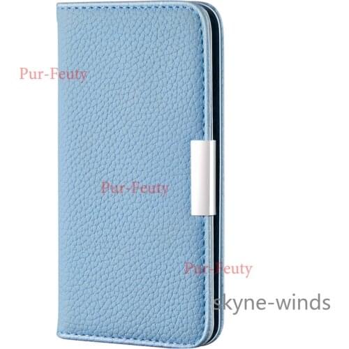 For APPLE iPhone 13 mini Pro max leather case flip wallet stand lychee skin pattern cover for iPhone13 mini Pro max coque fundas