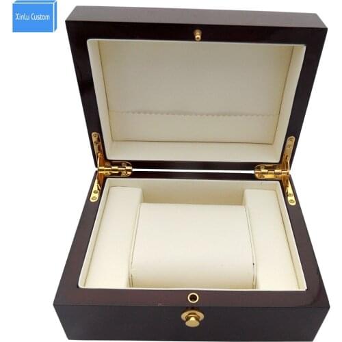 Red wooden paint watch box ,pefect to storage watch case, gift for watch lacquer boxes,may custom logo ,factory packaging supply