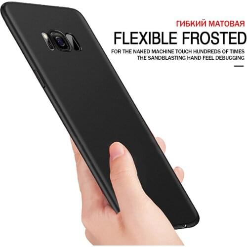For Samsung S10 S9 S8 Plus S20 Ultra Case Matte Solid Back Cover For Samsung Galaxy Note 10 9 8 S7 Edge Silicone soft Phone Case