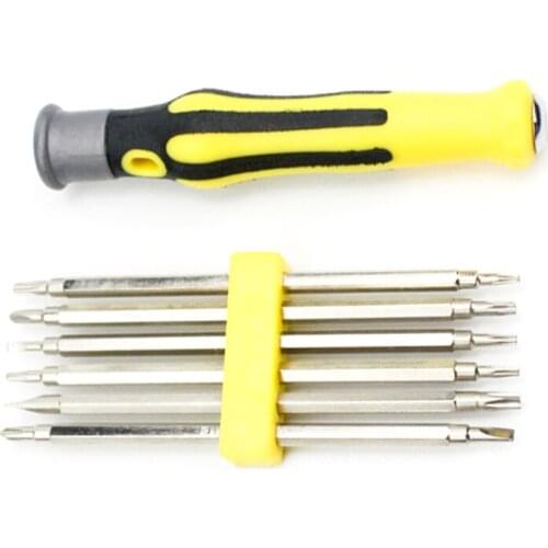 Multifunctional manual screwdriver mobile phone computer and electronic product repair and disassembly tool set 6-in-one
