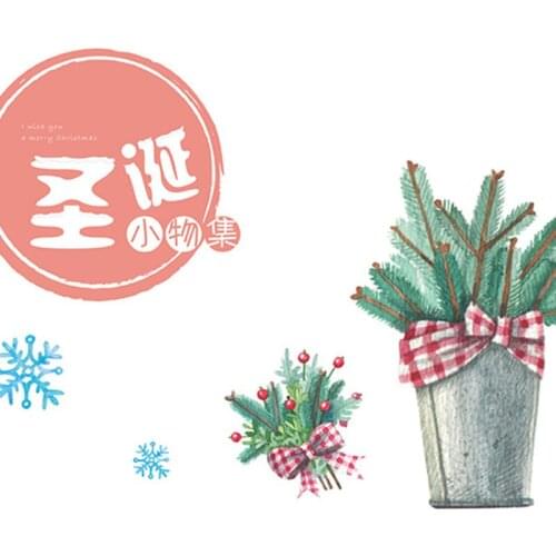 Muran merry christmas mini paper diary sticker Scrapbooking Decoration label 1 lot = 1 pack = 40 pcs