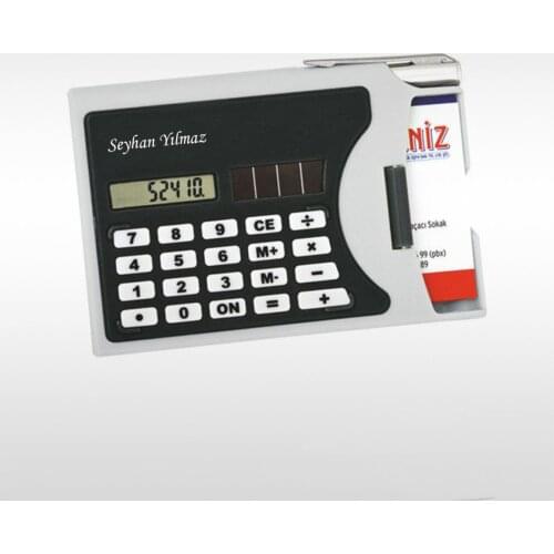 Personalized 2410 Calculator Machine & Pen Business card