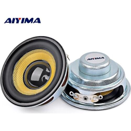 AIYIMA 2Pcs 52mm Mini Audio Portable Speakers 5W Waterproof Glassfiber Full Range Bluetooth Speaker DIY For Home Theater