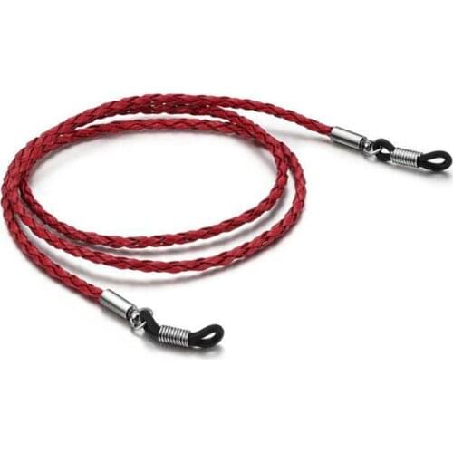 PU Leahter Eyeglasses Glasses Chain Necklace Cord for Sport Safety Sunglasses Chain Holder Lanyard Strap Eyewear Accessories