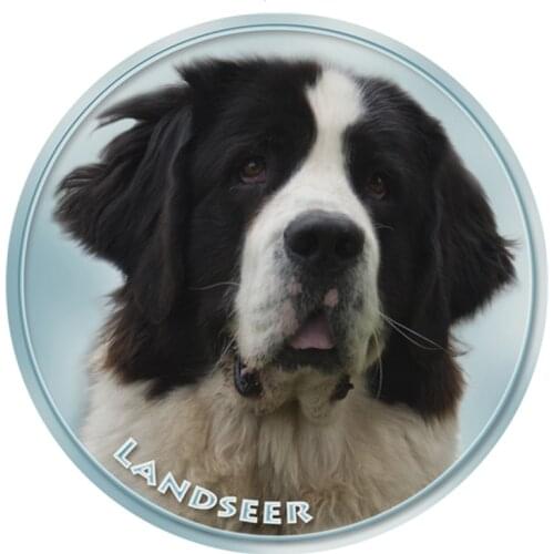 S40397# Various Sizes PVC Decal Landseer Dog Pet Animal Car Sticker For Bumper Rear Window Laptop Refrigerator Toilet
