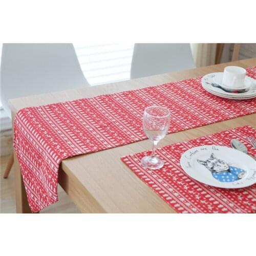 Cotton Table Runner Tablecloth Tassel Home Decoration American Pastoral Style Chemin De Table Tafelloper For Party Decor