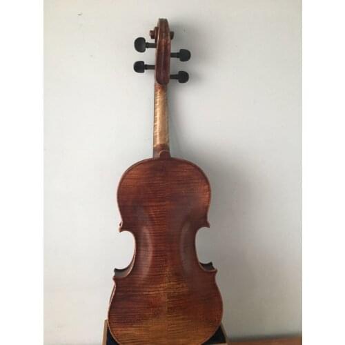 4/4 violin Stradi model spruce top flamed maple back side antique style violin