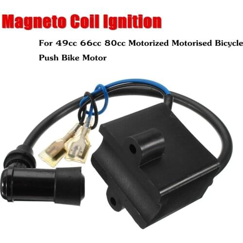 CDI Ignition Coil Magneto For 49cc 66cc 80cc 2-Stroke Engine Motorized Bicycle Push Bike Motor