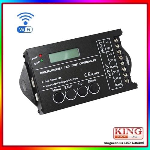 Wifi led RGB timing controller, time programmable RGB controller USB dongle timmer automatice controler DC12-24V for aquaruim