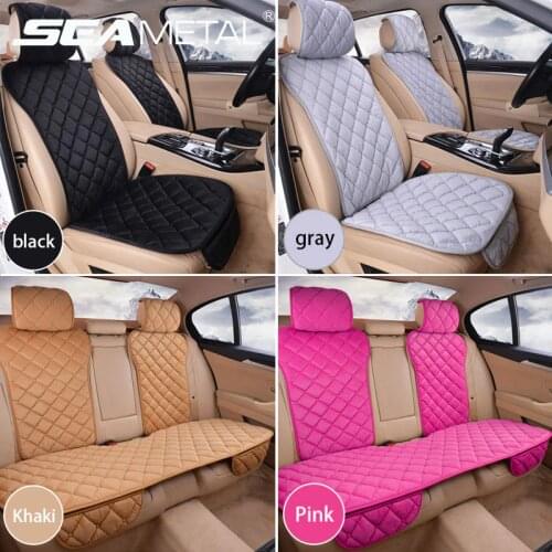 Car Seat Covers Protector Set Universal Auto Front Rear Chair Cushion Pad Warm Plush Automobiles Seat Covers Mat Car Accessories