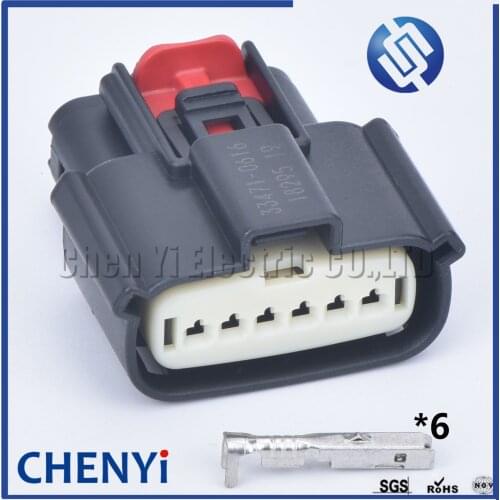 1 Set Molex 6 Pin car waterproof auto connector female plug 31403-6112 electric connector plastic connector 33471-0616 for buick