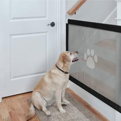 Dog Magic Gate Cat Fences Portable Kids Fence Pets fot Safety Door Guard Indoor Outdoor Safety Isolation Network Gate Enclosure