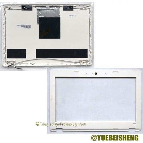 YUEBEISHENG New For Lenovo Ideapad 100S-11IBY LCD back cover back shell + front bezel,White