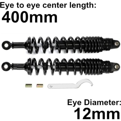 Rfy 400mm motorcycle rear shock absorber FOR SUZUKI RM250 RM400 KAWASAKI KDX400 HONDA XR200