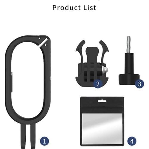 Protective Frame Mount Adapter Bracket Camera Cage Adjustable for Insta360 Go2 Accessories