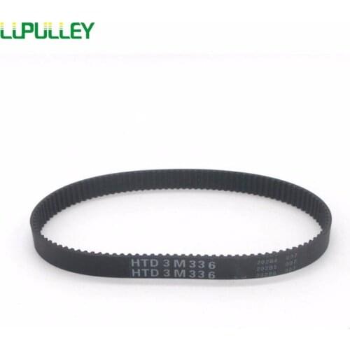 LUPULLEY HTD3M Timing Belt 10/15mm Width For 3M Pulley Machine CNC Drive Belt 2PCS 336/339/345/348/351/354/357mm Pitch Length