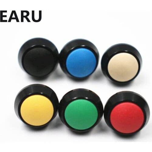 1pc 12mm Black Stainless Steel Colorful Momentary Horn Door Bell Power Push Button Siwtch Screw Feet Car Auto Engine Start PC