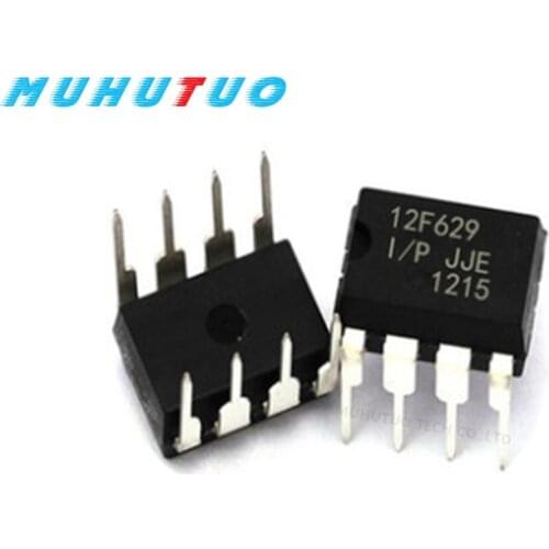 10PCS PIC12F675-I/P Pic12F629-I /P 12F675 12F629 directly inserted DIP8