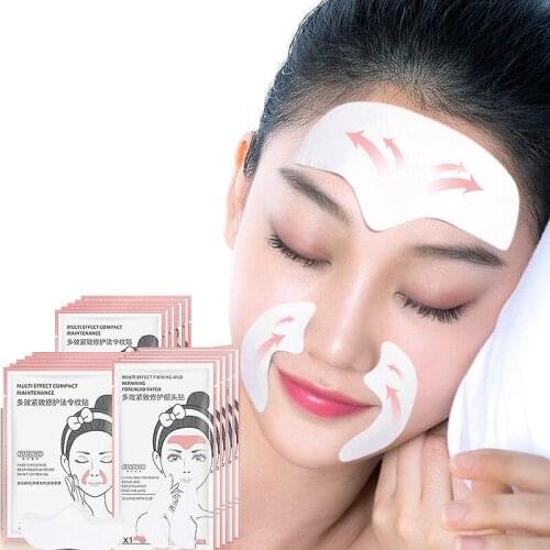 5Pcs/Set Anti Wrinkle Eye Face Pad Forehead Wrinkles Face Lifting Silicone Overnight Invisible Remove Lines Facial Beauty Tool