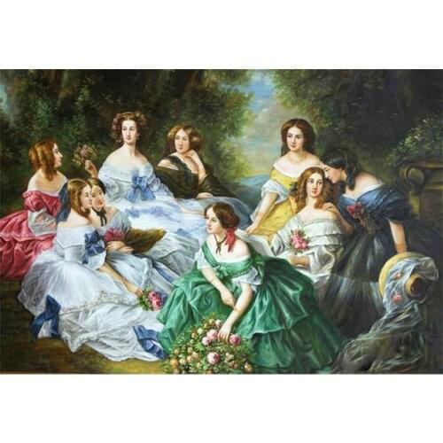 5d diy Diamond Painting Europe women party Oil Painting Diamond Embroidery Full drill Diamond Mosaic Painting Rhinestones