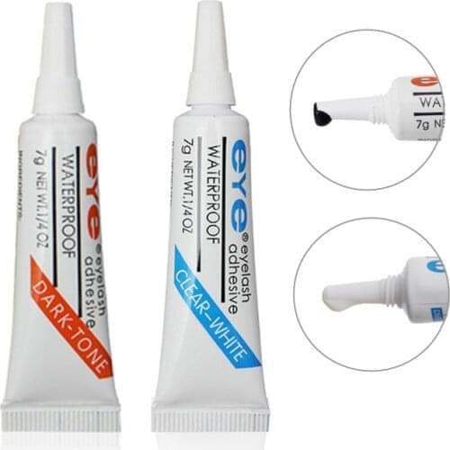 7g Clear-white/Dark-black Eyelash Glue Waterproof False Eyelashes Makeup Adhesive Eye Lash Glue False Eyelashes Cosmetic Tools