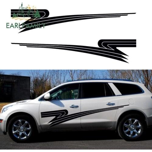EARLFAMILY 2x Emergency Lightning Fast Forward "Z" Letters Zorro Artistic Streak Car Sticker for SUV Trailer Truck Vinyl Decal