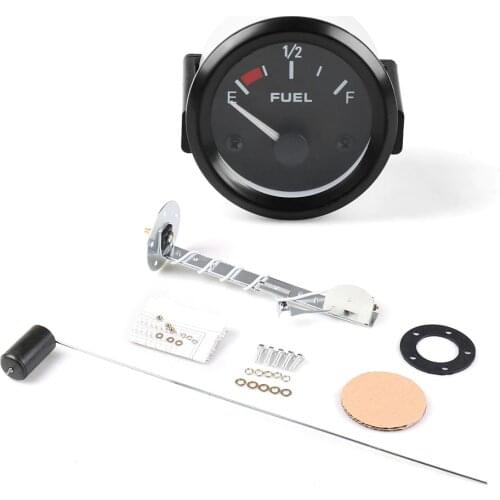 2" inch 52mm Car Fuel level Gauge Universal Black Fuel level meter With Fuel Sensor E-1/2-F / TT101147