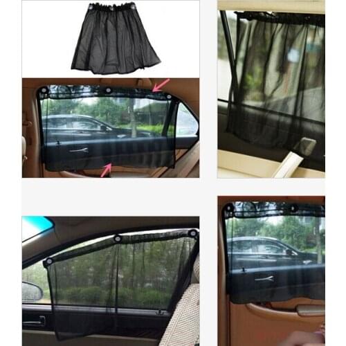 Car Sun Shade Side nylon Mesh Window Curtain Foldable Sunshade UV Protection