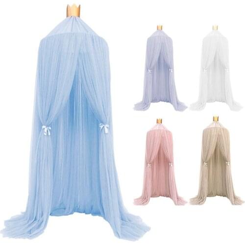 Kids Baby Boy Girl Bed Curtains Luxury Canopy Cover Mosquito Bedding Dome Tent Kids Room Decoration Baby Sleep Tent