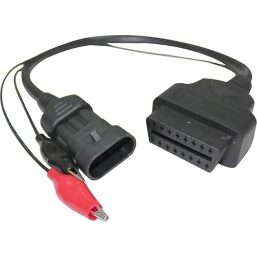 3 Pin to 16 Pin OBD2 Adapter Connector Diagnostic Cable for Fiat Alfa Lancia