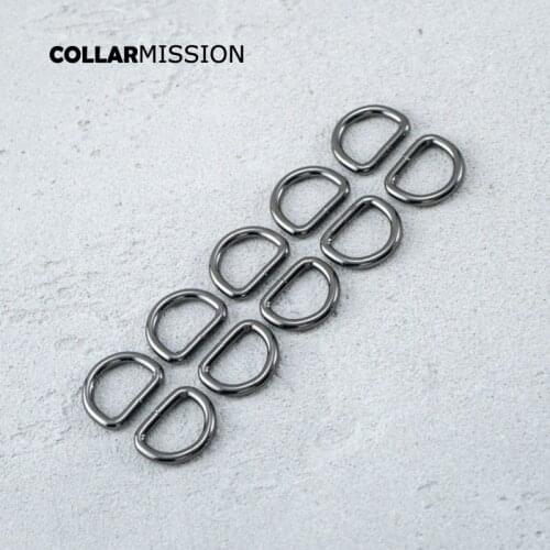 Diy dog collars heavy duty unwelded metal buckle flat Dee rings for 20mm webbing garment Backpack bag accessory DK20QH