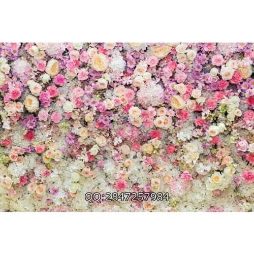 Blossom Rose Flowers Wall Wedding Portrait Baby Photography Backgrounds Custom Photographic Backdrops For Photo Studio