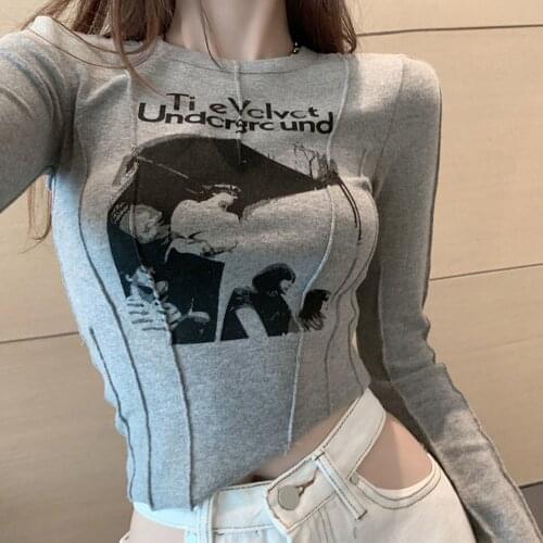 Plus Velvet And No Velvet Casual Long-sleeve T-shirt Women Autumn And Winter New Ins Fashion Short Slimming Bottoming Shirt Top