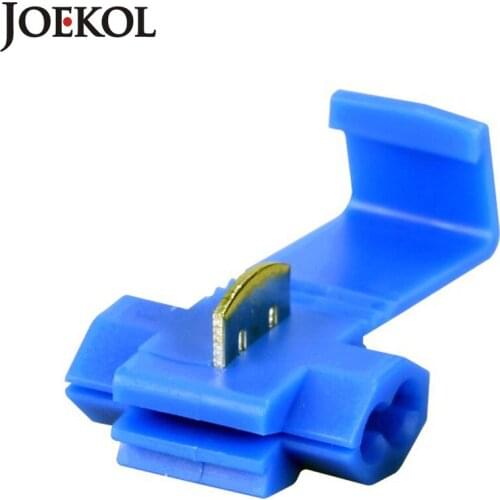 IMC Hot 100pcs Blue Scotch Lock Wire Connectors Quick Splice Terminals Crimp Electrical for 18-14 AWG