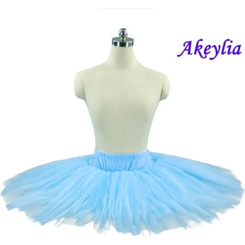 Sky blue Rehearsal Ballet Tutu for girls professional ballet practice pancake child baby Half pancake platter ballet tutu women