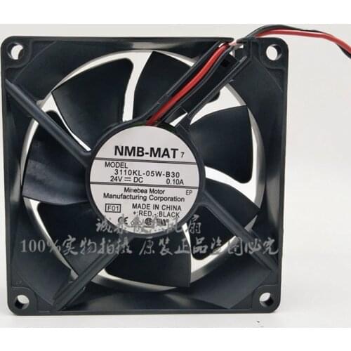 New original 3110KL-05W-B30 8cm 8025 24V 0.10A Inverter chassis cooling fan