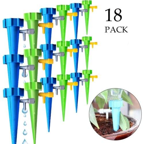 6/12/18pcs Auto Drip Irrigation Watering System Automatic Watering Spike for Plants Flower Indoor Household Waterers Dropship