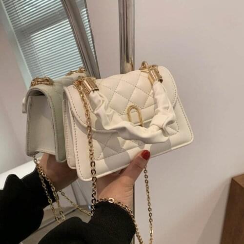 Brand PU Leather Branded Tote Crossbody Bags for Women 2021new Luxury Fashion Chain Travel Shoulder Handbags and Purses