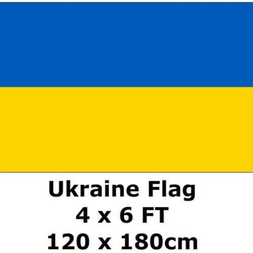 Ukraine Flag 4X6FT 120 x 180 cm 100D Polyester Large Big Ukrainian Flags And Banners National Flag Country Banner