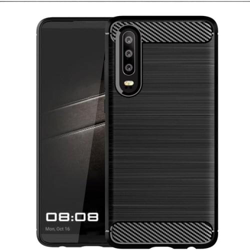 Ultra Slim Thin Carbon Fiber Scratch Resistant Shock Absorption Soft TPU Protective Cases Cover For huawei P30/P30 LITE