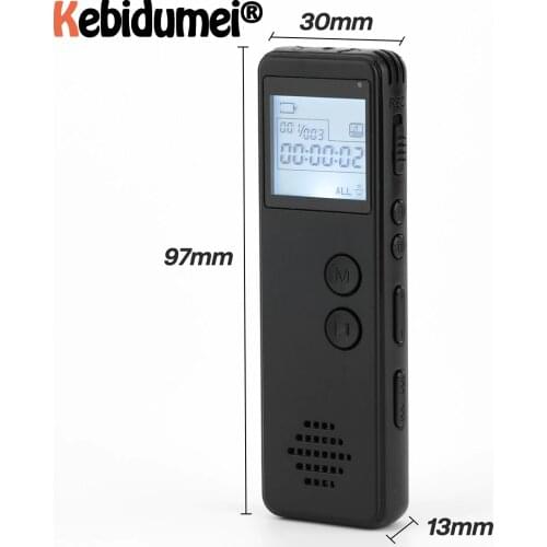 Kebidumei USB Voice Recorder 10Hours Dictaphone Digital Professional Audio Voice Recorder With WAV,MP3 Player Dropship/Wholesale