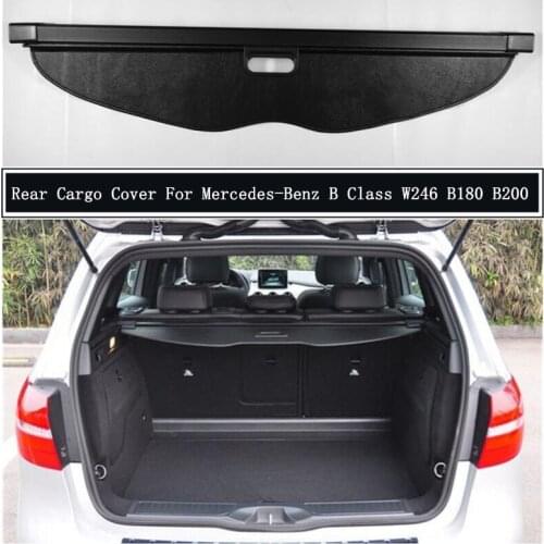 Rear Cargo Cover For Mercedes-Benz B Class W246 B180 B200 B260 2009-2019 Partition Curtain Screen Shade Trunk Security Shield