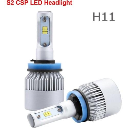 1 Set H1 H3 H4 H7 H8 H9 H11 9005 9006 9012 H13 9007 S2 LED Headlight 72W 8000LM Genuine CSP Y19 LED Chip All-in-one White 6000K