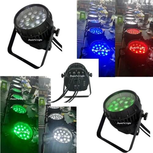 12pieces 18x10w rgbw 4in1 led zoom par wireless lyre dmx wash par light party led rgbw par zoom dj wireless