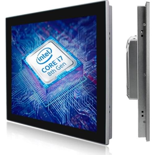 17" fanless industrial panel pc Core i3 i5 i7 8th Gen TPM2.0 security Multi-Touch PCAP for Windows 10/11 Linux