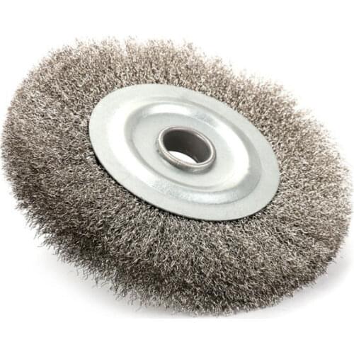 5" 125mm Crimped Stainless Steel Wire Wheel Brush For Bench Grinder Rust For Removal Polishing Tools Accessories